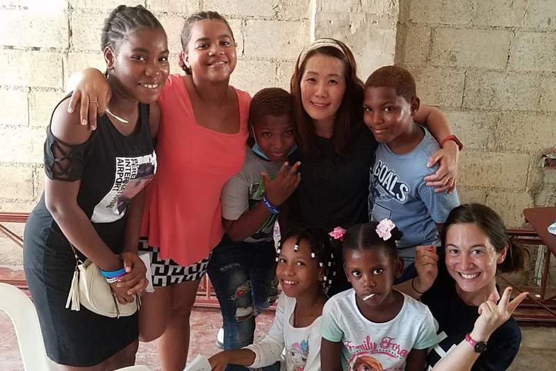 Missionary cooking food